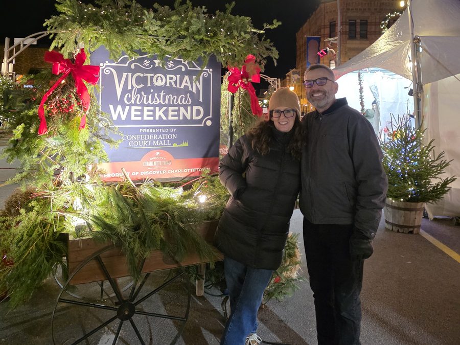 Kay and her husband Barry at Victorian Christmas Weekend in Charlottetown